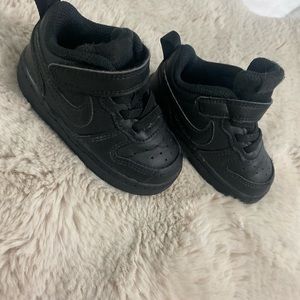 Toddler black air forces